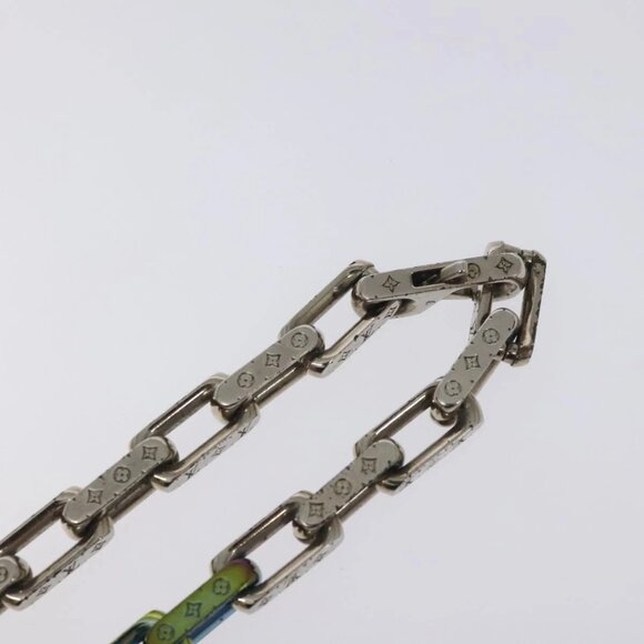 LOUIS VUITTON Monogram Collier Chain Necklace metal Rainbow - Picture 6 of 15
